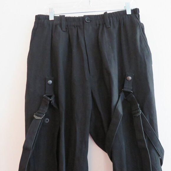 YOHJI YAMAMOTO AW16 Wool Bondage Pants in Black - Men's Size 2 / 30 In Waist - Picture 2 of 16